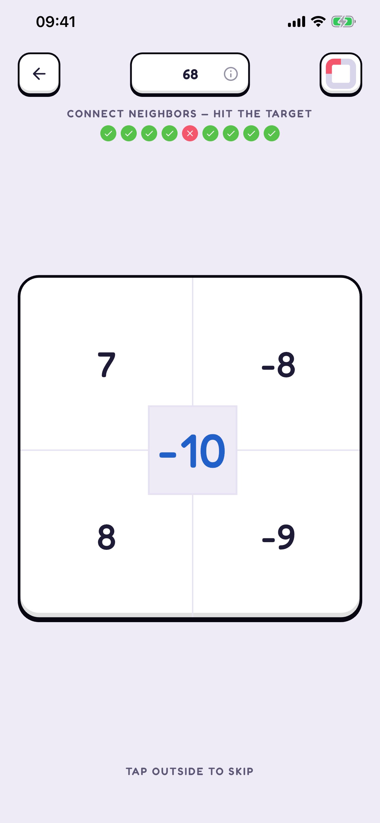 Brain Groove gameplay — connect the numbers