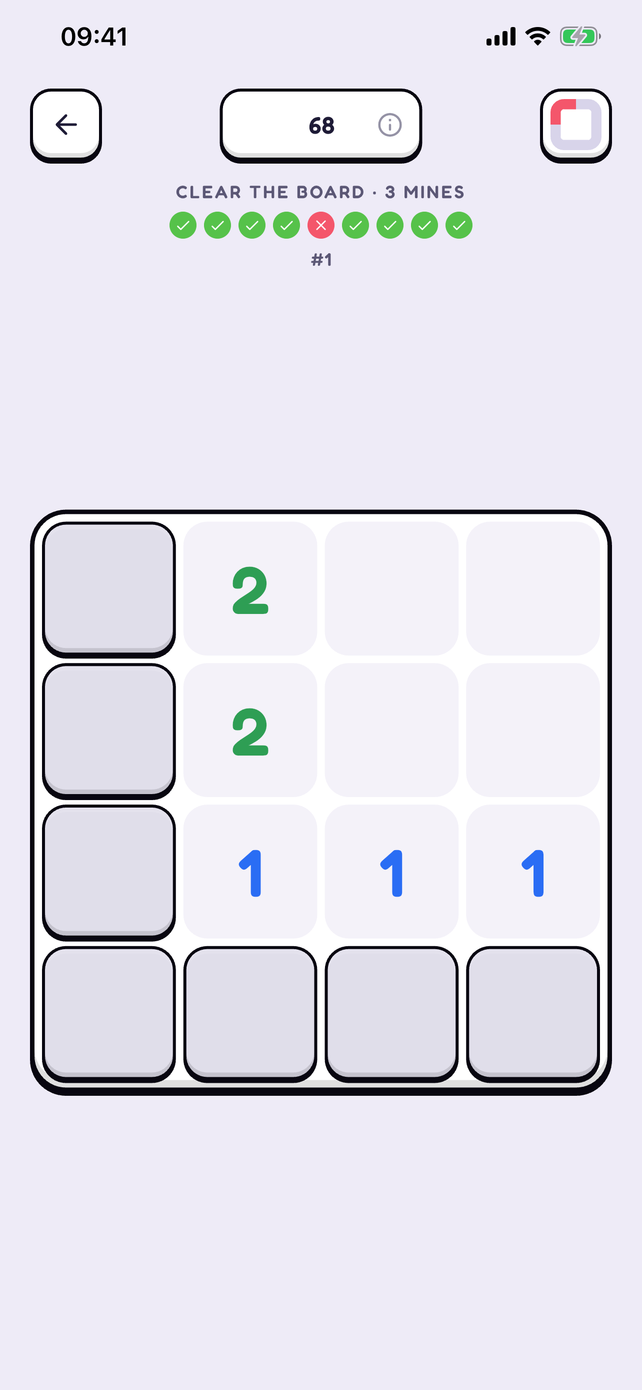 Brain Groove gameplay — clear the board